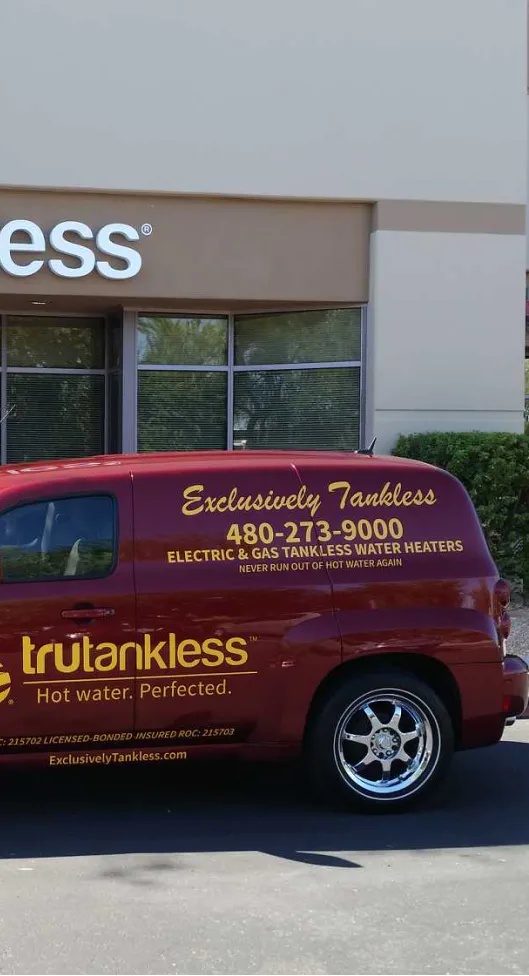 exclusively tankless van with contact information phoenix az